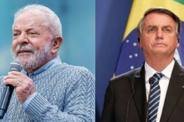 O ex-presidente Lula (PT) e o presidente da República Jair Bolsonaro (PL) / Reprodução.