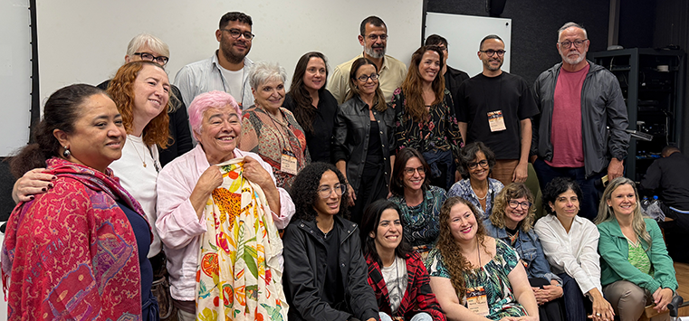 Agentes e pesquisadores do Obitel no encerramento do Obitel. Foto: Alícia Souza.