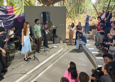 A apresentação da banda Sinestesia no festival. Foto: LabCOM Criação e Produção